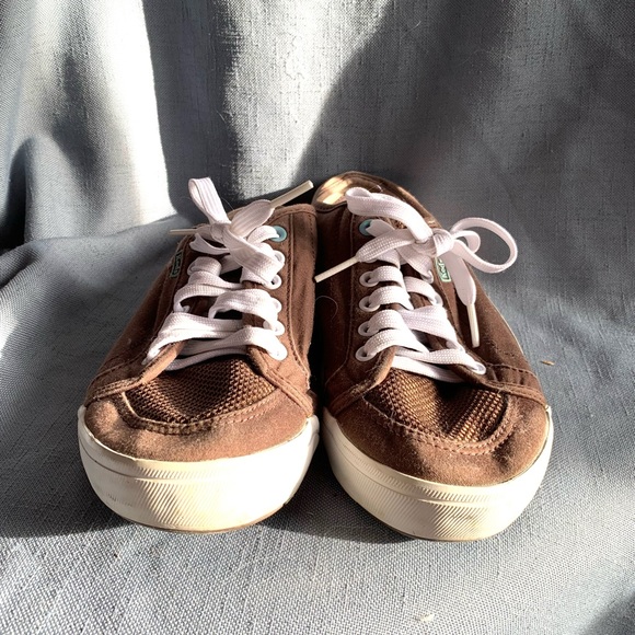 Keds brown with white laced sneaker mules size 8 - Picture 3 of 5